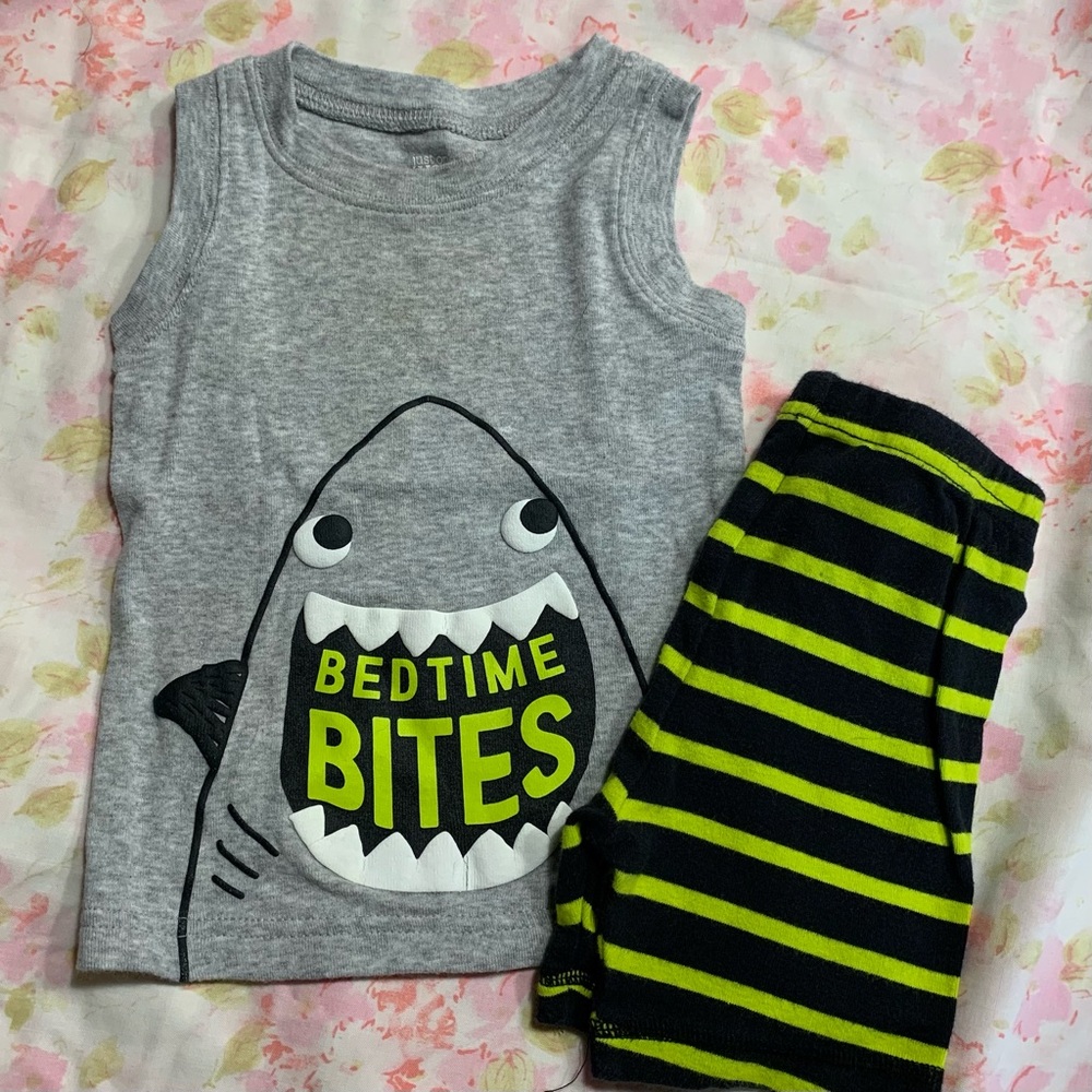 Shark Pajamas , tank top & shorts